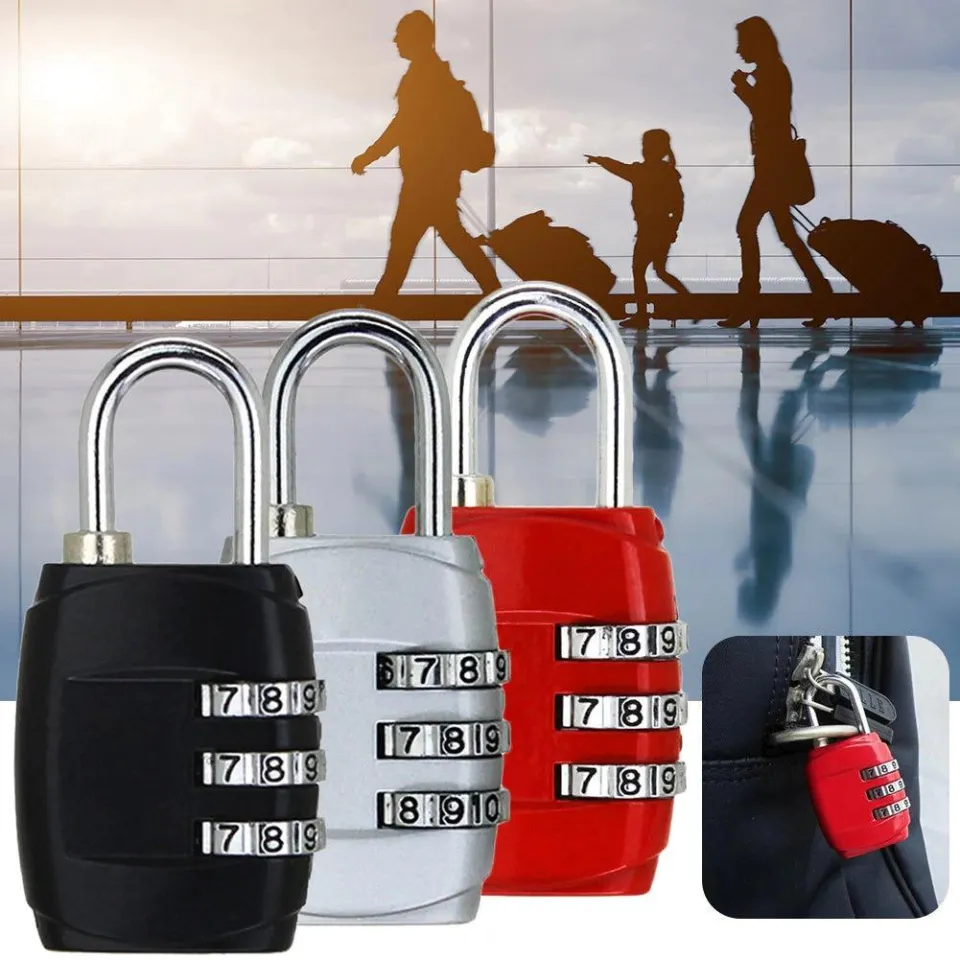 Suitcase Lock Mini Padlock With Key Small Lock School Bag Backpack Luggage