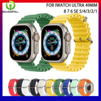 สายรัดสำหรับสายคาด Apple Watch 49มม. 45มม. 44มม. 40มม. 41มม. 42มม. 49 45มม. สำหรับ I Watch Ultra Series 7 6 5 4 3 Se 8