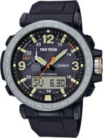 Casio Mens Pro Trek Japanese-Quartz Watch with Resin Strap, Black, 23.77 (Model: PRG-600-1CR)