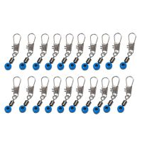 100pcs/50pcs/20Pcs/10pcs Blue Fishing Line to Hook Swivels Shank Clip Connector For Fishing Accessories