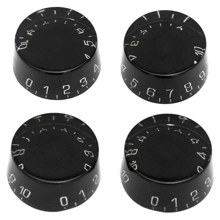 4Pcs Electric Guitar Top Hat Knobs Speed Volume Tone Control Knobs