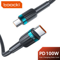 Toocki Type C To Type C PD100W เคเบิล60W USB C สายเคเบิลสำหรับ Xiaomi 12 Poco Samsung Realme 5A ที่ชาร์จความเร็วสูง Type C สำหรับแล็ปท็อปแมคบุ๊ค