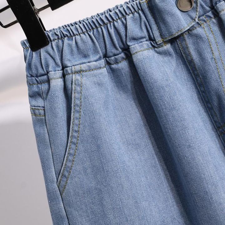 มีไซส์ใหญ่-plus-size-high-waist-womens-wide-leg-shorts-solid-color-high-street-fashion-summer-shorts