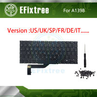 Laptop A1398 Keyboard UK French Spanish US German Russian Pro Retina 15" Layout 2012-2015 Year EMC 2881 2909 2910