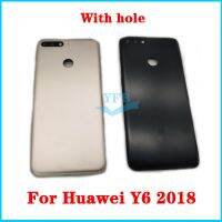 เหมาะสำหรับ Huawei Y6 2018ฝาหลังปิดโทรศัพท์หลังแผงด้านหลังชิ้นส่วนซ่อมแซมตัวเครื่อง