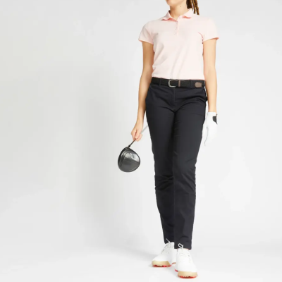 INESIS กางเกงขายาว สำหรับนักกอล์ฟผู้หญิง กางเกงกอล์ฟ  ตัดเย็บทรงเข้ารูป ทำจากผ้าฝ้าย ยืดหยุ่นเคลื่อนไหวได้อย่างคล่องตัว สวมใส่สบาย