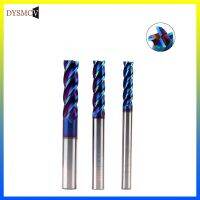 HRC65 10mm End Mill Extra 100mm 150mm 4Flute Solid Carbide Fat End Mills ก้านตรง Blue Coated Milling Cutter เครื่องมือ