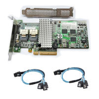 LSI 9264-8i 6GB PCI-E RAID CONTROLLER 256M Key RAID 5 6 Expander Card พร้อม SFF8087สาย Sata