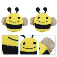 5pcs Bee Shaped Plush Chewing Toy Cat Interactive Toy Cat Teaser Kitten Toy Toys