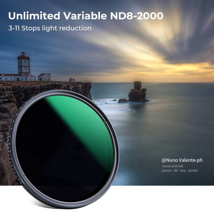 ฟิลเตอร์-nano-d-series-49-82มม-nd8-nd2000-nd-แนวคิด-k-amp-f-สำหรับเลนส์กล้องถ่ายรูปความหนาแน่นเป็นกลางพร้อมตัวกรองหลายเคลือบติดทนทาน24ตัว