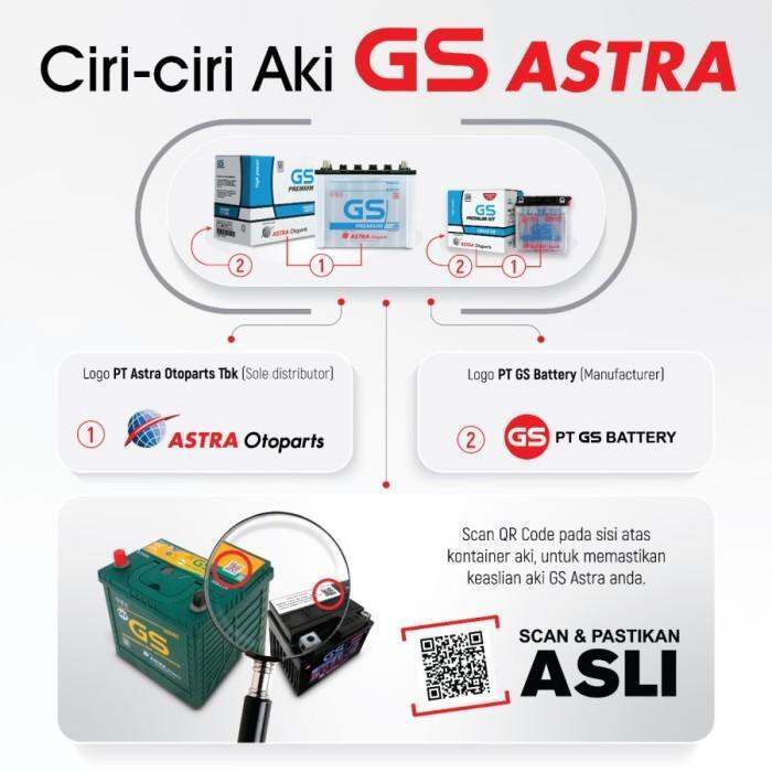 Aki Mobil Toyota Innova Diesel GS HYBRID ASTRA 80D26L 12V 70Ah | Lazada