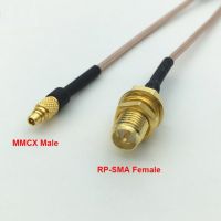 1ชิ้น Mmcx มุม/Striaght ตัวผู้กับ Sma/Rp-Sma ตัวเมียสายเสาอากาศแบบเส้นตรงสำหรับ Pfv Rc Parts 5.8Ghz 10Cm 15Cm 20Cm 30Cm