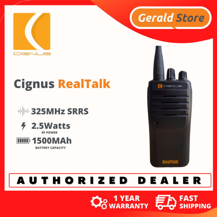 Cignus RealTalk 325MHz SRRS Two Way Radio 5 Watts GeraldStorePH