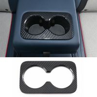 gthrrftdb Cra Rear Armrest Box Water Cup Frame Decoration Trim Protector Sticker For BYD Atto 3 Yuan Plus 2022 2023 Accessories