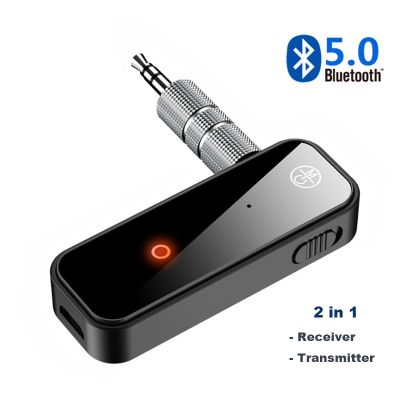 Bluetooth 5.0 Transmitter Receiver 2 in1 Jack BT Adapter 3.5mm Audio AUX Adapter For Car Audio Music Aux Handsfree Headset