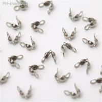 100-200Pcs/Lot Stainless Steel Alloy Necklace Chains Connector Clasps Ball Chain Crimp End Bead Caps For Jewelry Making Supplies