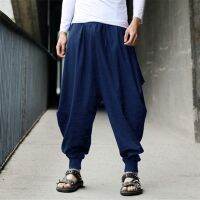 Medieval Costume Knight Cosplay 2022 News Men Haroun Joggers Vintage Pants Samurai Costume Hip Hop Hakama Leisure Halloween