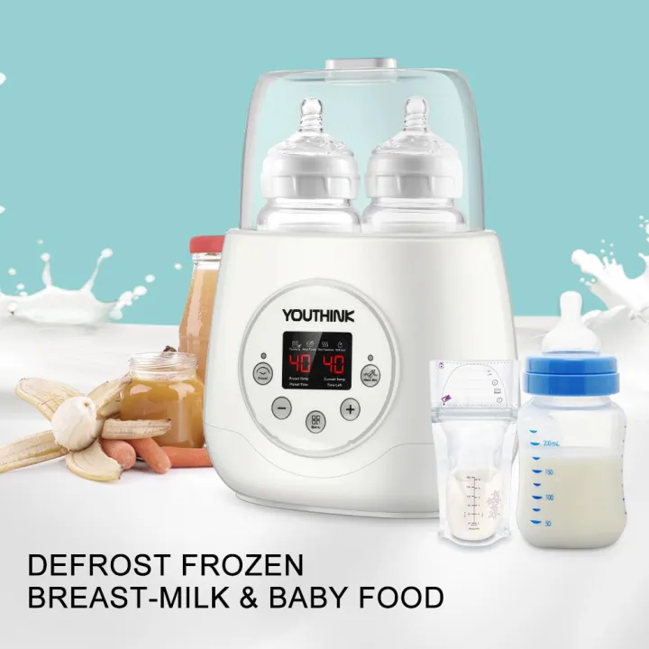 Electric Baby Milk Warmer Double Bottle for Breast Milk Feeding Baby Food Warmers & Sterilizers