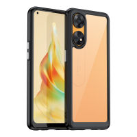 Oppo Reno8 T 4G/Reno8 T 5G/Oppo A1 Pro Case, EABUY Transparent Hard Back with Shockproof Enhanced Side Protective Bumper Phone Cover