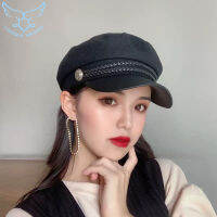 【Free Shipping】แปดเหลี่ยม Beret หญิงฤดูใบไม้ร่วงฤดูหนาว Beret เกาหลีอังกฤษ Deerskin กำมะหยี่ Retro Beret หมวกสุภาพสตรีหมวก Beret