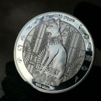 【CC】☾◕  Egyptian Bastet 2016 Collectible Coin Arabic Mythology Plated Souvenirs Medal