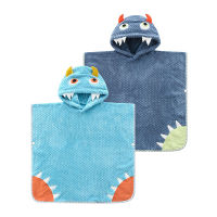 Little Monster Cartoon Children Animal Pure Cotton Bathrobe Bath Towel A-class Baby Holiday Shawl Nightgown