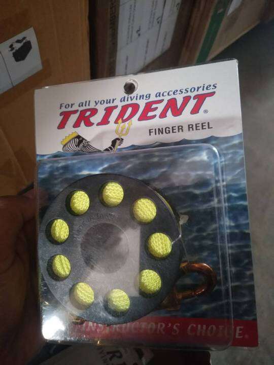 Trident Diving Equipment TDEDR05YL2* ที่เก็บเชือกดำน้ำ Finger Reel