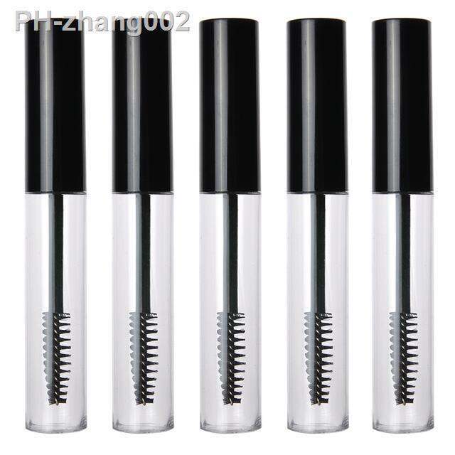 5-pcs-10ml-empty-mascara-tubes-makeup-packaging-cosmetic-sample-container-refillable-plastic-bottle-with-eyelash-brush-stick