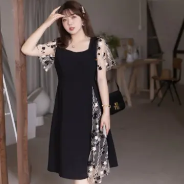 Postpartum Dress for Women Loose One-line Casual Solid Knee-Length Collar  Color Summer Lace Champagne Dresses