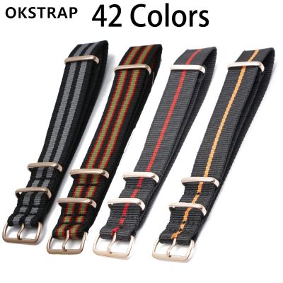 lipika Nylon Watch Strap Men Women Fashion Watchband 18MM 20MM 22MM 24MM Luxury Rose Gold Buckle Band Watch Accessories