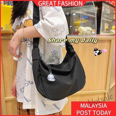 【hot sale】❆₪ C16 Korean Nylon Shoulder Bag Women Simple Sling Bag Crossbody Bag Laides Waterproof Dumpling Bag