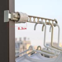 8-holes Clothing Window Frame Hanger Home Storage Finishing Space Retractable Clothes Saver Rack Drying Hangers Indoor B9k7