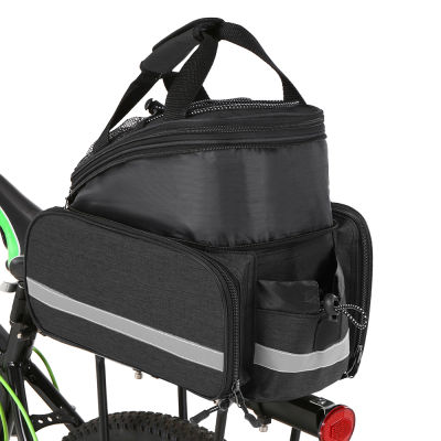 Lixada 25L Large Capacity Bicycle Rear Seat Bag Expandable Waterproof MTB Bicycle Pannier Bag Bike Rack Bag With Rain Cover