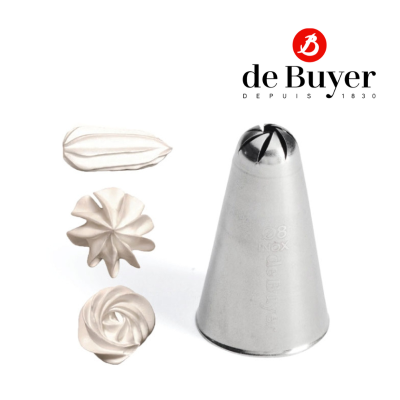 de Buyer 2129 Rose Nozzle Stainless Steel - 8 points / หัวบีบ
