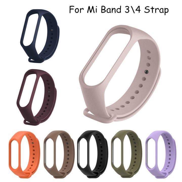 AUDICE Mi Band 3/4 strap combo Combo of 6 pack Xiaomi Mi Band 3 Strap and Mi  Band 4 Strap Watch band Silicone Strap Colour Band Bracelet (Not Compatible  with Mi Band