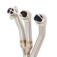 ท่อไอเสียมอเตอร์ไซค์ Triumph Trident 660 21-23,ท่อไอเสียส่วนหัวสแตนเลสท่อต่อด้านหน้าแต่งแถวข้าง
