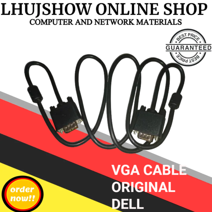 VGA Cable DELL Premium New OEM VGA Cable Black 1.8m Lazada PH