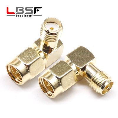 1pce Adapter SMA / RP-SMA to SMA / RPSMA Male Plug &amp; Female Jack Straight &amp; Right angle RF Coaxial connector Electrical Connectors