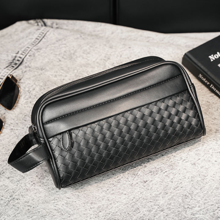 ce-กระเป๋าถือฉบับภาษาเกาหลีผู้ชายลำลองธุรกิจสีทึบใหม่-กระเป๋าถือกระเป๋ามือถือไฟล์กระเป๋าถืออินเทรนด์