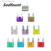 ◘▩ 50pcs/lot small Size MICRO Car Auto Blade Fuse 1A 2A 3A 4A 5A 10A 15A 20A 30A 40A Car insurance chip small fuse insert