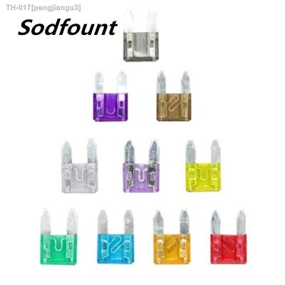 ◘▩ 50pcs/lot small Size MICRO Car Auto Blade Fuse 1A 2A 3A 4A 5A 10A 15A 20A 30A 40A Car insurance chip small fuse insert