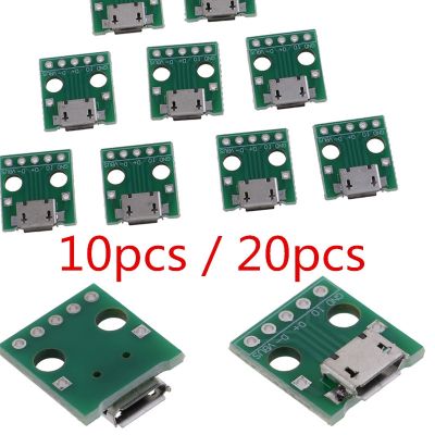 ✺∏◕ 10Pcs / 20pcs Mini Micro USB To DIP Adapter 5Pins Female Connectors PCB Converter Boards Hot Sale