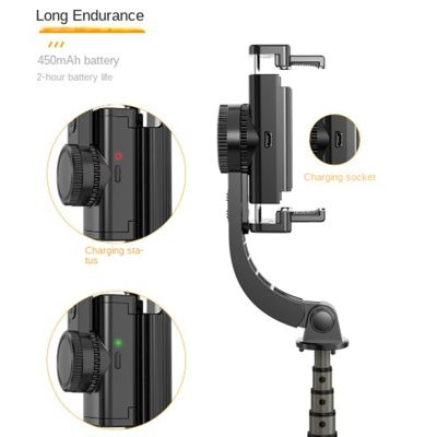 New Gimbal Stabilizer Gimbal Stabilizer with Fill Light Selfie Stick Foldable Wireless Tripod Wireless Bluetooth for IOS Android