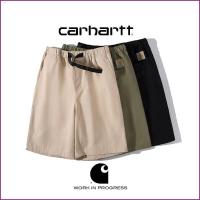 Carhartt หลัง CARHARTT CARHARTT ประกอบด้วยกางเกงขาสั้นแฟชั่นเกาหลีสำหรับผู้ชายและผู้หญิงคนรักแนวโน้มการเดินเบากางเกง5นาที