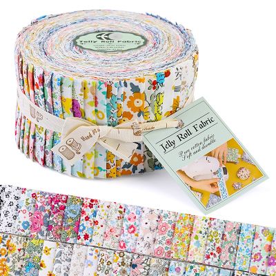 【YF】 Dailylike 45pcs /roll 6x100cm Cotton Jelly Roll Strips Fabric Patchwork Needlework Sewing Quilting Printed