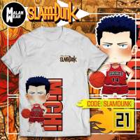 manches courtes homme/femme, estival et décontracté, avec motif Manga et dessin animé de Slam Dunk