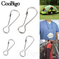 20 Pcs Metal Hooks Snap Clip Carabiner Clasp for Keychain Keyring Outdoor Camping Hiking Cord Lanyard Accessories Silver 20-40mm Key Chains