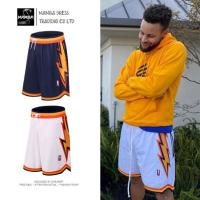 เสื้อคุณภาพสูง กางเกงบาส สตรีท NBA SUNS Warriors Wolf Basketball Shorts