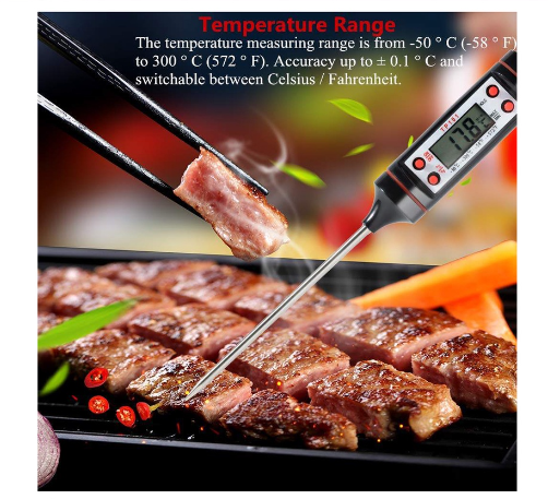 food-thermometer-ทีวัดอุณหภูมิอาหาร-ขนาด-24cm-ทีวัดอุณหภูมิกาแฟ-เทอร์โมมิเตอร์-เครื่องวัดอุณหภูมิแบบสแตนเลส-24cm-t1826