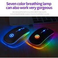 Rechargeable Wireless Mouse  Automatic Sleep For A Long Life  USB Transmission Distance 393 Basic Mice